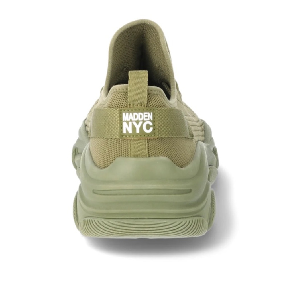 Madden NYC Men's Fashion Casual Olive Green Sneakers - Picture 3 of 4